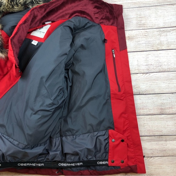 Women’s Red Obermeyer Tuscany II Insulated Ski Jacket - Size 16 - Picture 10 of 16